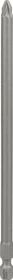 Bosch Professional Extra Hart Pozidriv Bit 1/4", PZ2x152mm, 1 Stück