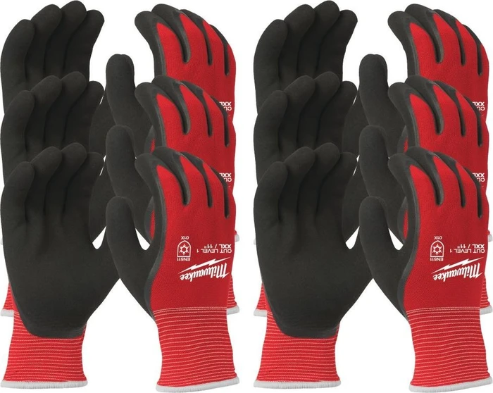 Milwaukee Winter Cut A Gloves Kälte-Arbeitshandschuhe 11/XXL, 12 Stück