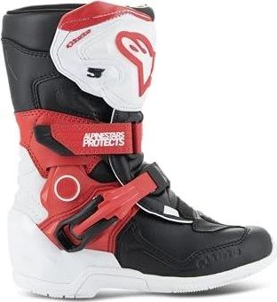Alpinestars Kids Tech 3S Motorradstiefel schwarz/weiß/rot