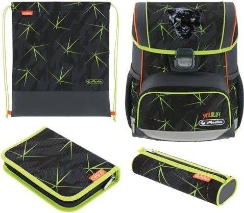 Herlitz Loop Plus Wild Life Schultaschen-Set, 4-tlg.