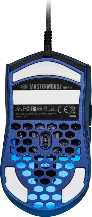 Cooler Master MasterMouse MM711 Blue Steel Edition RGB Gaming Maus blau, USB
