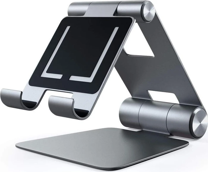 Satechi R1 Aluminum Hinge Holder, Tablet-Stand 4-13", Space Gray, faltbar