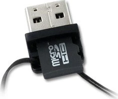 Integral microSD Cardreader, USB-A 2.0 [Stecker]