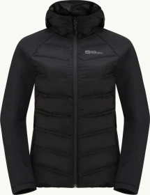 Jack Wolfskin Tasman Down Hybrid Funktionsjacke schwarz (Damen)