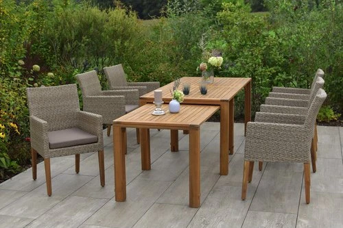Merxx Ranzano Gartenmöbel-Set schilf, 8-tlg. (50604-211)