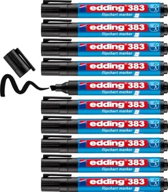edding 383 Flipchartmarker schwarz, 10er-Pack