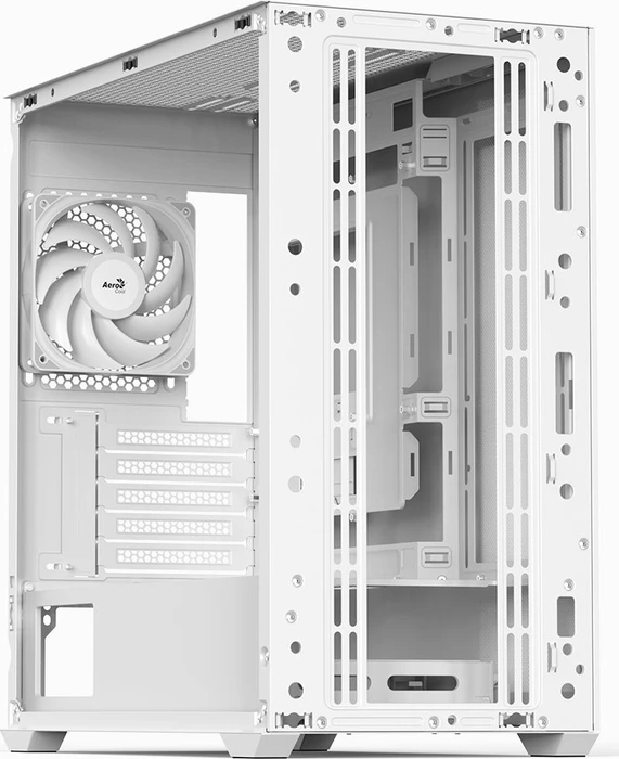 AeroCool D301A White, inkl. 1x Lüfter, Glasfenster