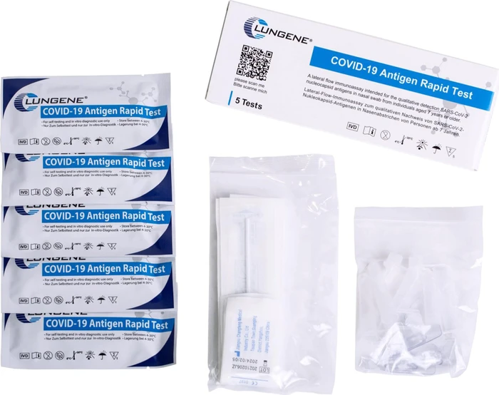 Clungene COVID-19 Rapid Antigen Schnelltest, 5 Stück