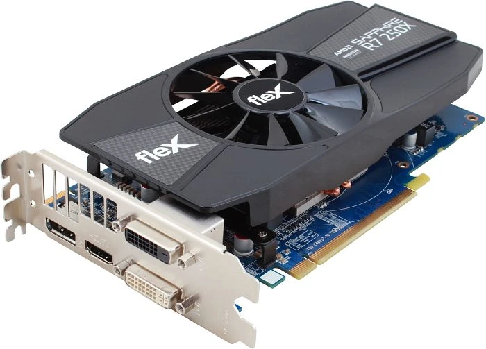 Sapphire Radeon R7 250X FleX, 1GB GDDR5, 2x DVI, HDMI, DP, lite retail