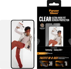 PanzerGlass Screen Protector Ultra-Wide Fit w. Fastfit In-A-Box für Samsung Galaxy S26+