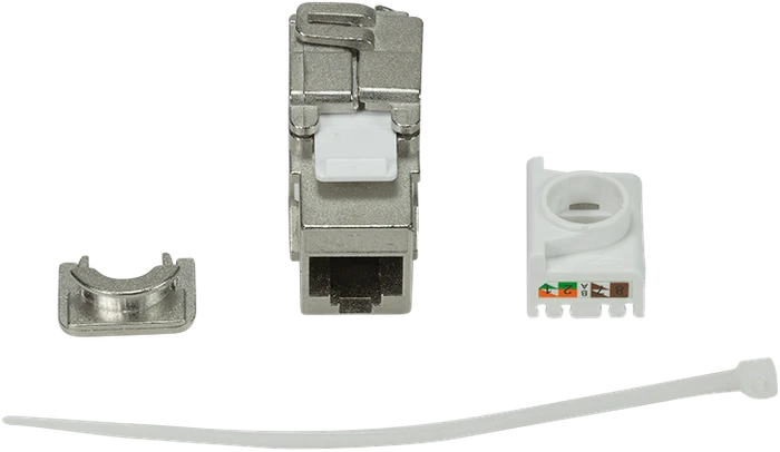 LogiLink Keystone Modul RJ-45 Buchse via Verlegekabel Cat6a EconLine