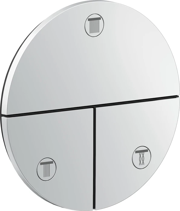 Hansgrohe Axor ShowerSelect ID rund Kontrollfeld Ventil für 3 Verbraucher chrom