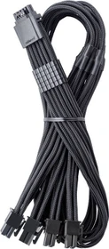 CableMod C-Series Pro ModMesh, 12V-2x6 Kabel, Corsair Type 4/Type 3, 4x 8-Pin PCIe Stecker auf 16-Pin PCIe 5.1 12V-2x6 Stecker, Adapterkabel, schwarz, 60cm (CM-PCSR-16P4-N60KK-5PK-R-SS)