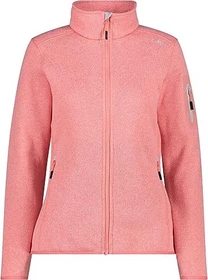 CMP Knit Tech Melange Fleece Jacke meliert pesca/gesso (Damen)