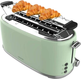 Cecotec 03231 Toast & Taste Retro 1600 Langschlitz-Toaster grün