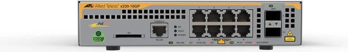 Allied Telesis x230 Desktop Gigabit Managed Switch, 8x RJ-45, 2x SFP, 124W PoE+