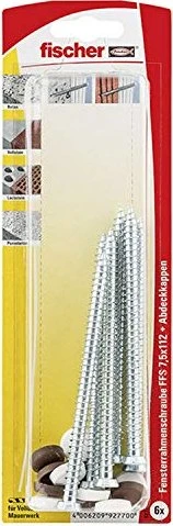 fischer FFS 7.5x112 K (6) Fensterrahmenschraube, 7.5x112mm, 6 Stück