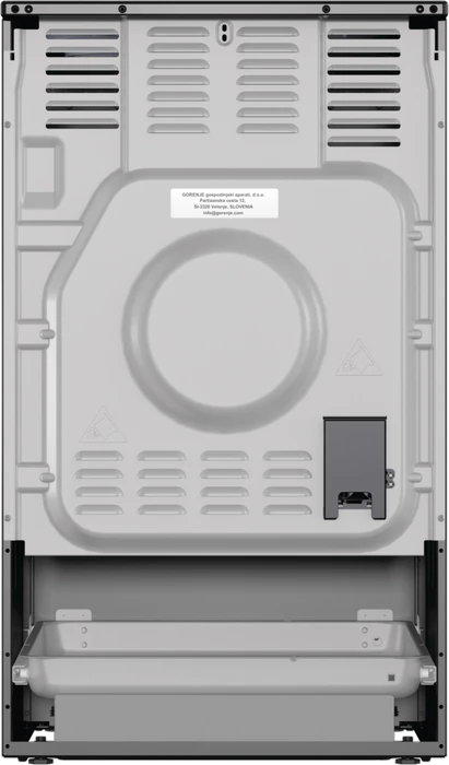 Gorenje GECS5B70CLB Elektroherd mit Glaskeramik-Kochfeld