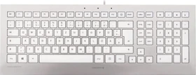Cherry STRAIT Corded Keyboard silber, USB, DE