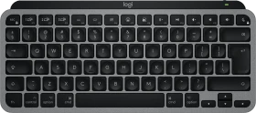 Logitech MX Keys Mini for Mac, Space Gray, schwarz/grau, LEDs weiß, Logi Bolt, USB/Bluetooth, US (920-012652)