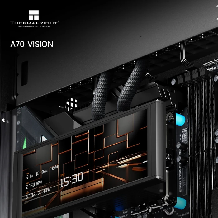Thermalright A70 Vision Black, schwarz, Glasfenster