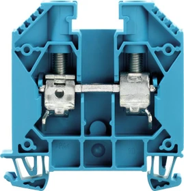 Weidmüller WDU 16 BL Durchgangs-Reihenklemme, Schraubanschluss, blau, 16 mm², 76 A, 1000 V, Anzahl Anschlüsse: 2