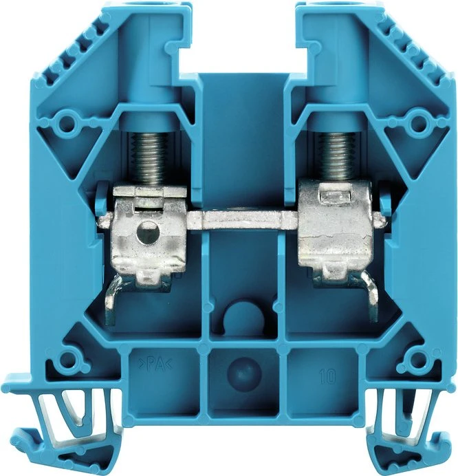Weidmüller WDU 16 BL Durchgangs-Reihenklemme, Schraubanschluss, blau, 16 mm², 76 A, 1000 V, Anzahl Anschlüsse: 2