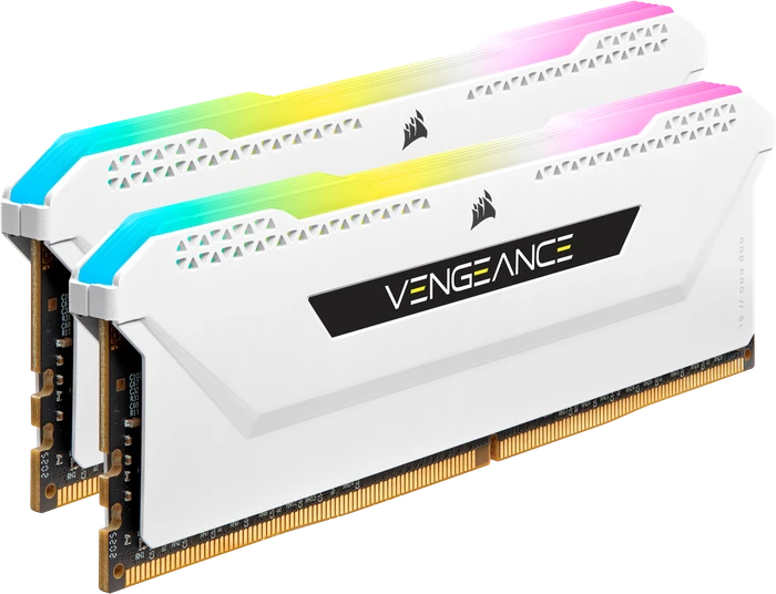 Corsair Vengeance RGB PRO SL weiß UDIMM 32GB Kit, DDR4-3600, CL18-22-22-42