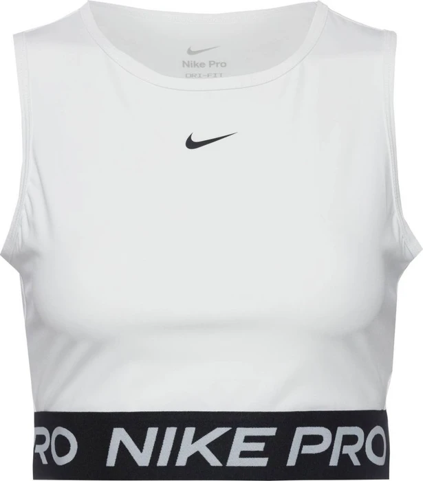Nike Pro Dri-FIT Funktionsshirt ärmellos weiß/schwarz (Damen)