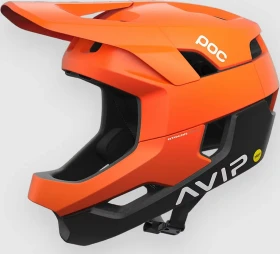 POC Otocon Race MIPS Fullface-Helm fluorescent orange avip/uranium black matt
