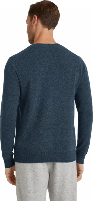 Falke Luxury V-Ausschnitt Pullover space blue (Herren)