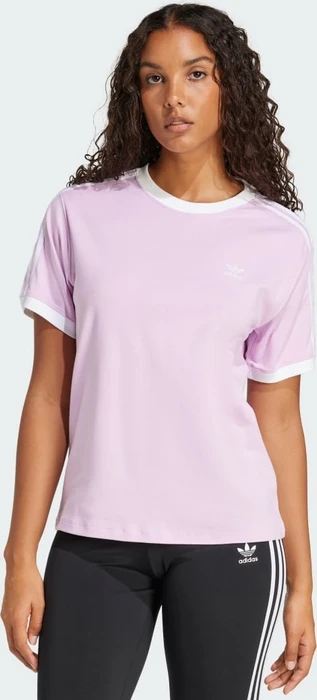 adidas 3-Streifen T-Shirt kurzarm light orchid (Damen)