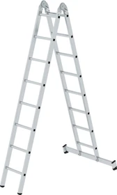 Günzburger Steigtechnik Alu 2-tlg. Mehrzweckleiter, 2x 8 Stufen