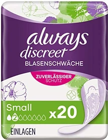 Always Discreet Inkontinenz Hygieneeinlage Größe S, 20 Stück