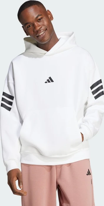 adidas Future Icons 3-Streifen Hoodie weiß (Herren)