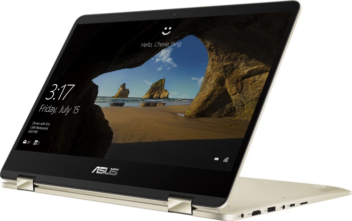 ASUS ZenBook Flip 14 UX461UA, Icicle Gold, Core i5-8250U, 8GB RAM, 512GB SSD, DE
