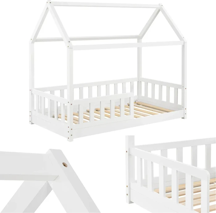 Juskys Marli Kinderbett 80x160cm weiß