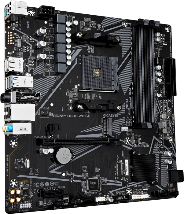 GIGABYTE A520M DS3H WIFI6E (AMD AM4)