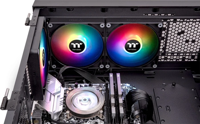 Thermaltake CT120 ARGB Sync Black, schwarz, 120mm, 2er-Pack