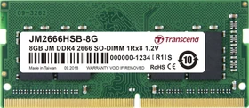 Transcend JetRam SO-DIMM 8GB, DDR4-2666, CL19-19-19, 1RX8