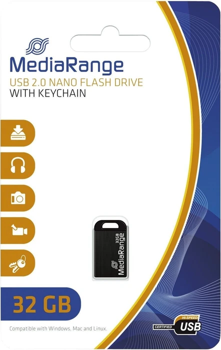 MediaRange USB Nano-Drive 32GB, USB-A, USB 2.0