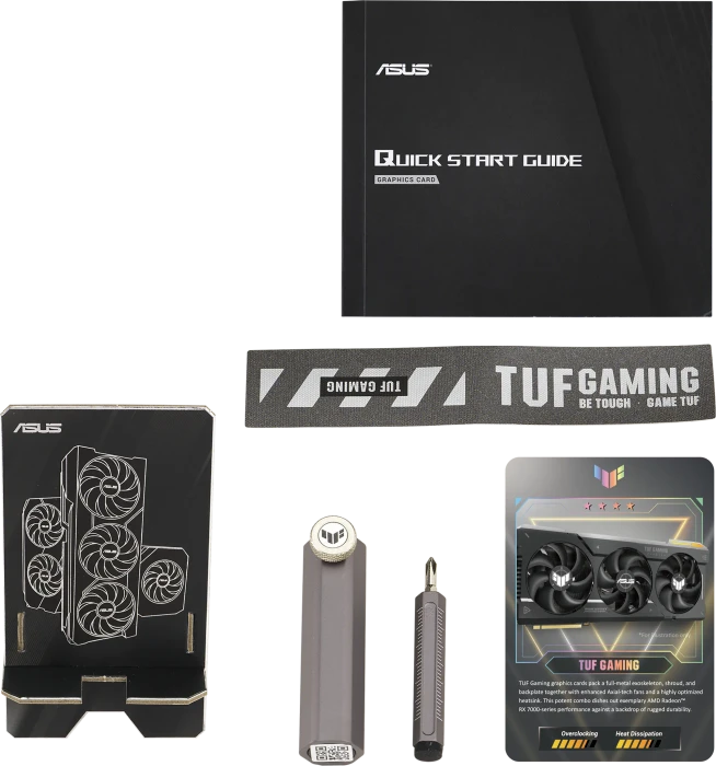 ASUS TUF Gaming Radeon RX 7700 XT OC, TUF-RX7700XT-O12G-GAMING, 12GB GDDR6, HDMI, 3x DP