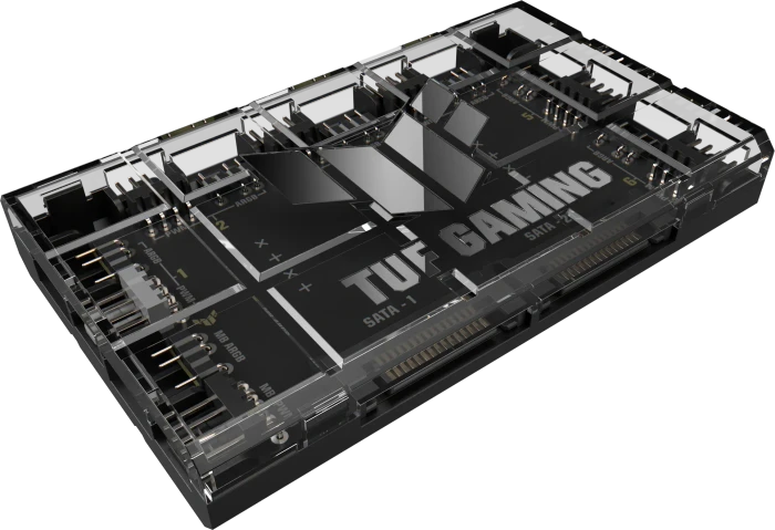 ASUS TUF Gaming ARGB PWM Fan Hub, Lüfterverteiler, 6-fach