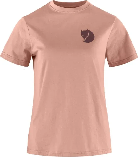 Fjällräven Fox Boxy Logo Funktionsshirt kurzarm dusty rose (Damen)
