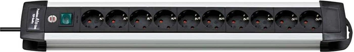Brennenstuhl Premium-Alu-Line, 10-fach, 3m