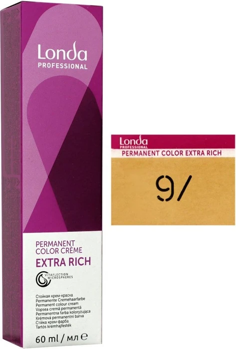 Londa Professional Permanent Color Crème 9 lichtblond natur-warm, 60ml