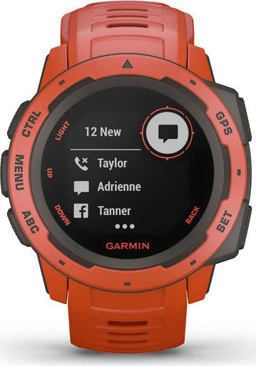 Garmin Instinct red/slate grey