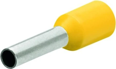 Knipex Aderendhülsen mit Kunststoffkragen 6mm² gelb 100 Stück