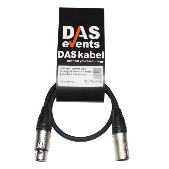 DASkabel Sommer Cable SC-Stage 22 Mikrofonkabel 0.5m