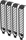SilverStone Aeroslots Gen 2, PCI Slotblende, schwarz, 4er-Pack (SST-AEROSLOTS2B)